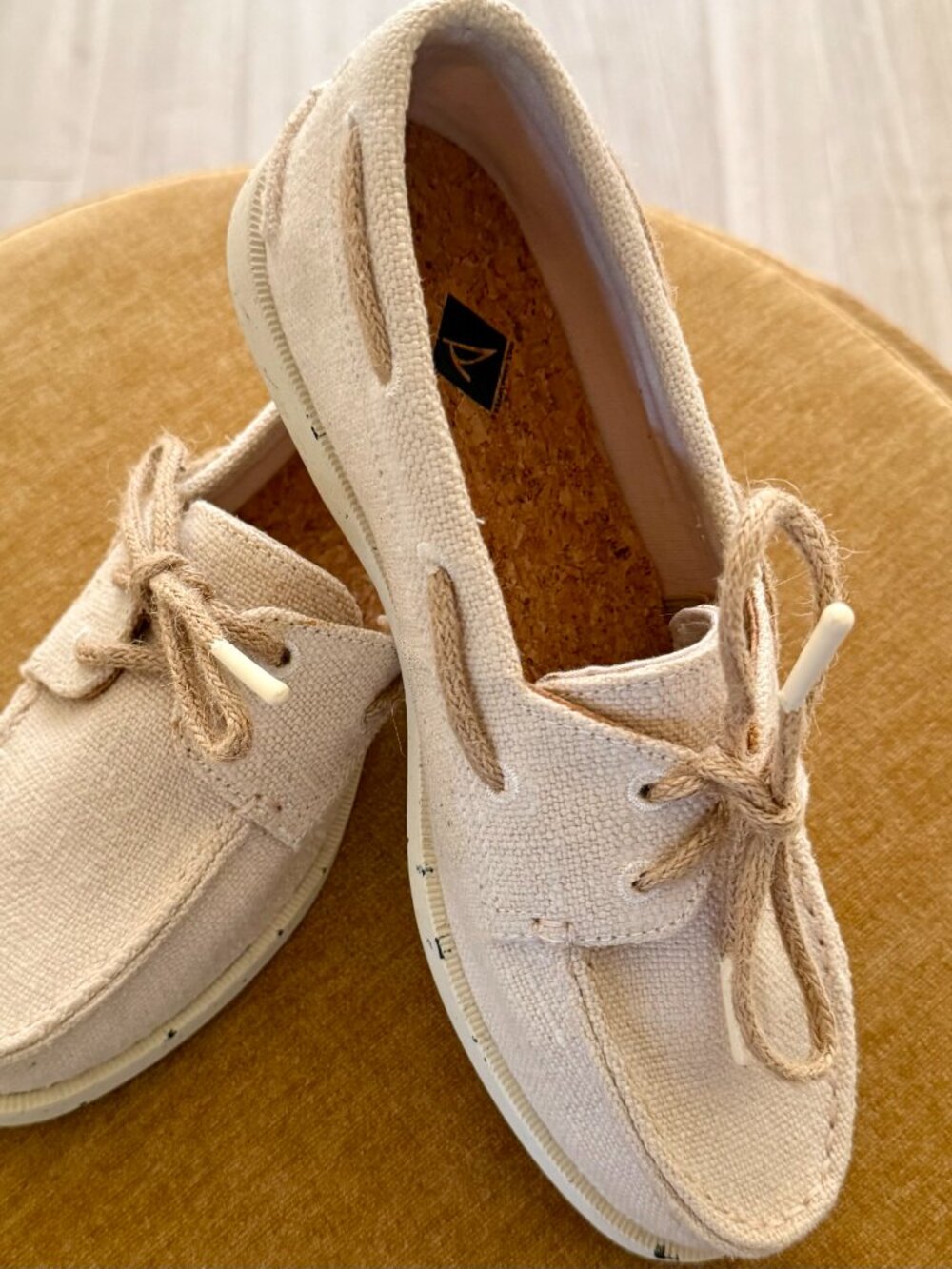 Sperry A/O 2-Eye Boat Shoe Hemp/Ivory Women's